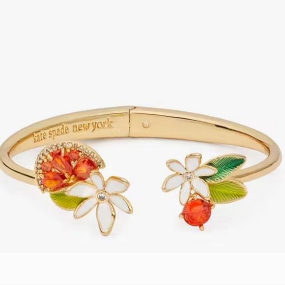 🔹️Kate Spade🔹️ Sweet Citrus Hinge Cuff bracelet $129 - Picture 3 of 8